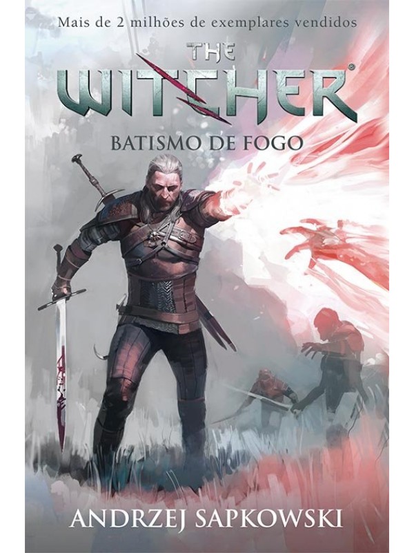 Batismo de fogo - The Witcher - A saga do bruxo Geralt de Rívia (Capa game)