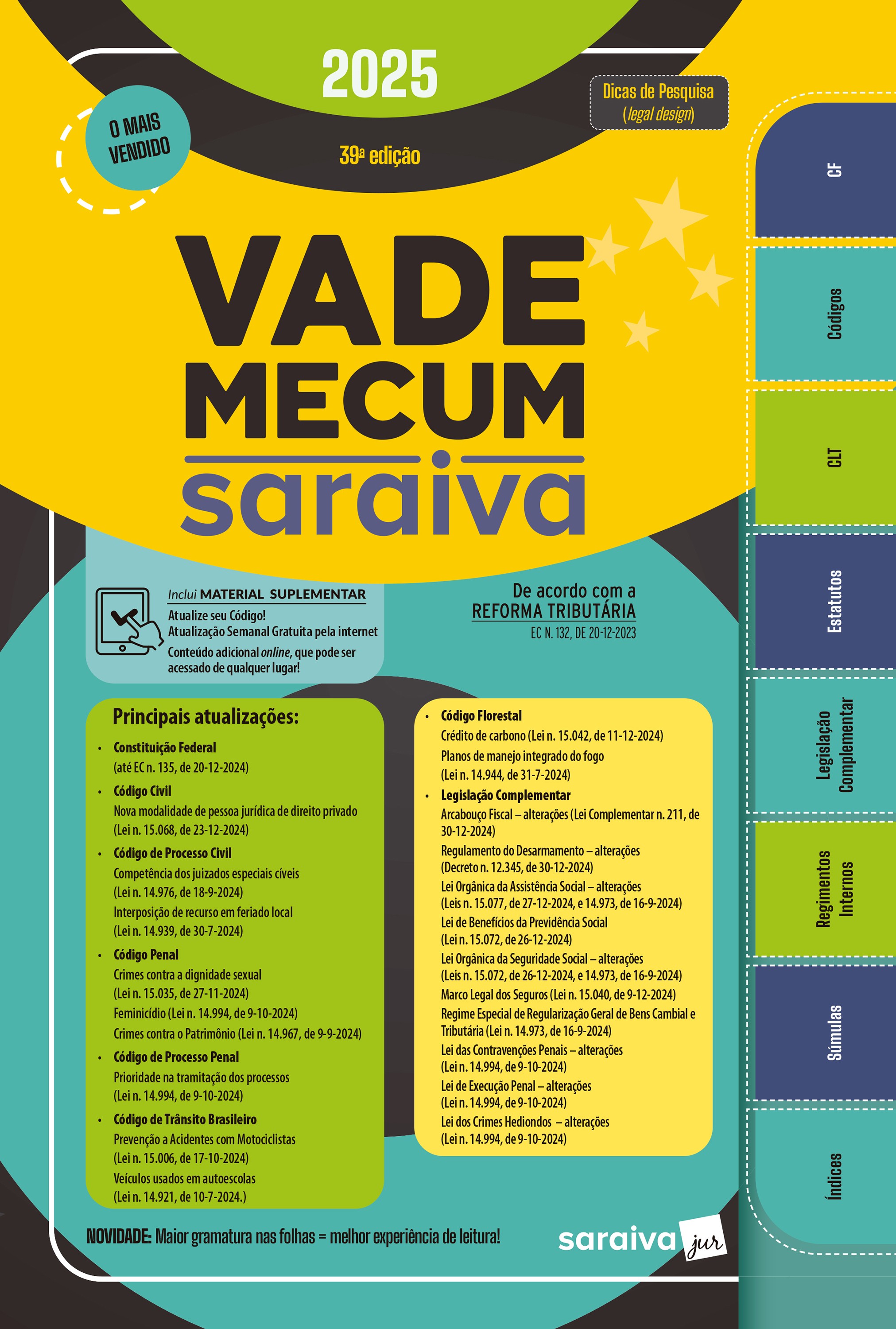 Vade Mecum Saraiva Tradicional - 39ª Edição 2025