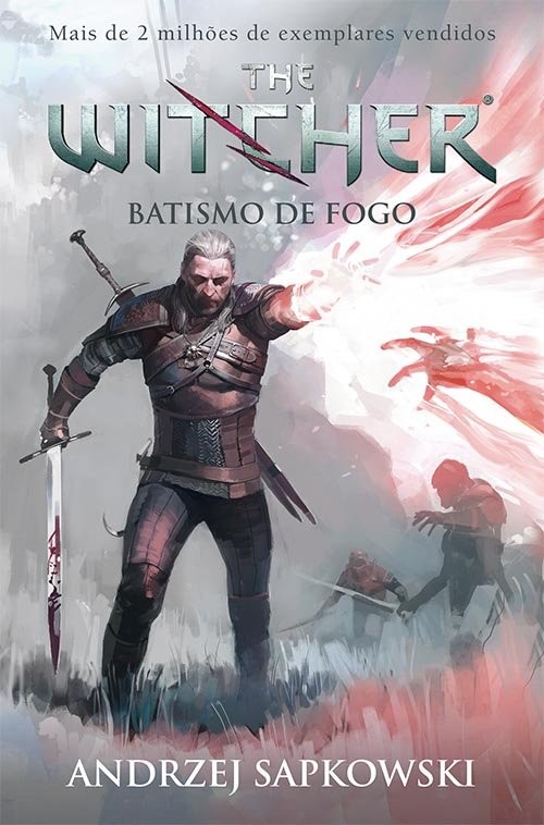 Batismo de fogo - The Witcher - A saga do bruxo Geralt de Rívia (Capa game)